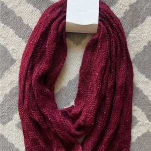 NWT Charming Charlie Infinity Burgundy Scarf